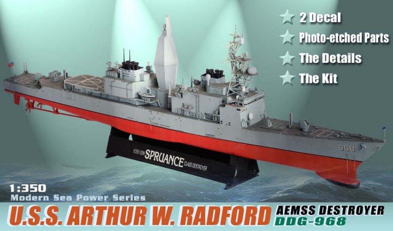 Dragon 1018 U.S.S. Arthur W Radford Aemss 1/350 – Bild 2