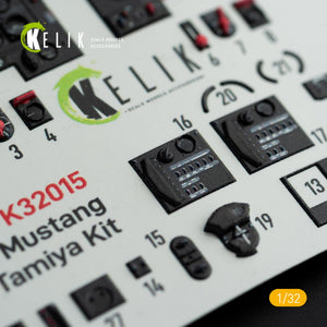 KELIK K32015 P-51D MUSTANG - INTERIOR 3D DECAL FOR TAMIYA KIT 1/32 – imagen 7