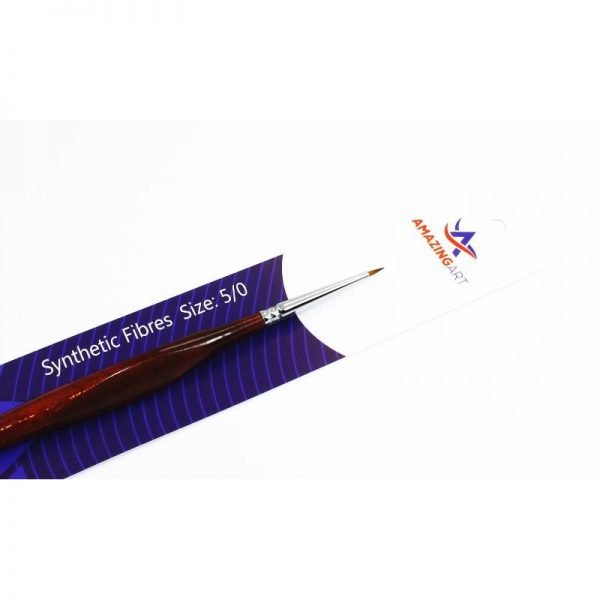 Amazing Art 12657 BRUSH TRIANGULAR SYNTHETIC HANDLE ROUND 5/0