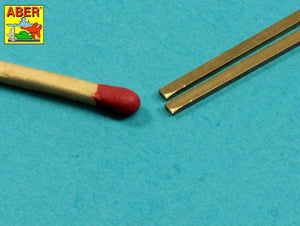 Aber KR15 KR-15 Kwadratowe prety mosiężne 1,5mm długość 245mmx2 – zdjęcie 4