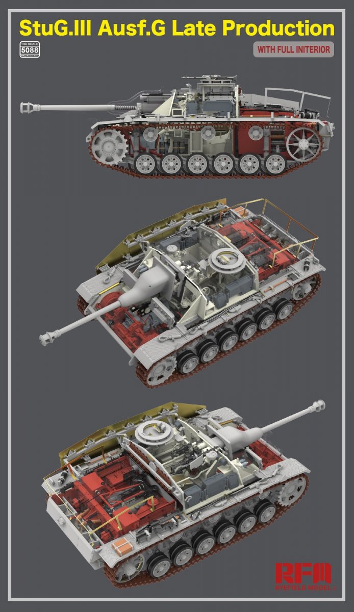 Rye Field Model 5088 StuG.III Ausf.G Late Production with full interior 1/35 – imagen 5