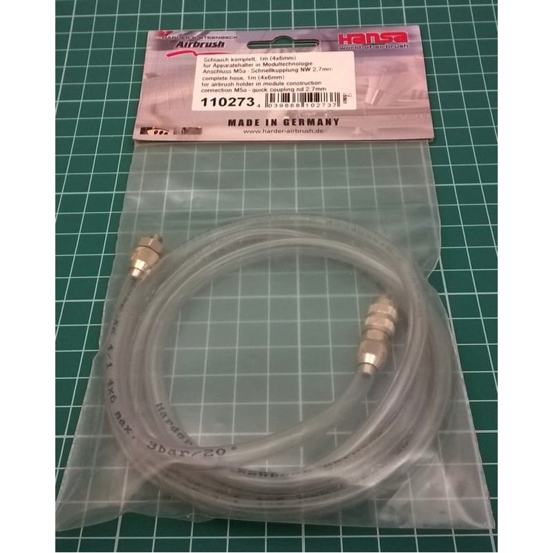 Tuyau Harder &amp;amp; Steenbeck 110273 de 1 m avec embout M5