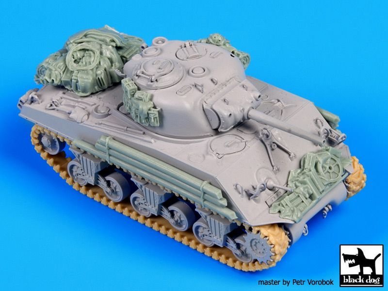 Ensemble d&amp;#39;accessoires Black Dog T72048 pour Sherman (Dragon 1/72)