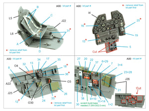 Quinta Studio QD32220 P-40N late 3D-Printed coloured Interior on decal paper (Hasegawa/Eduard) 1/32 – imagen 2