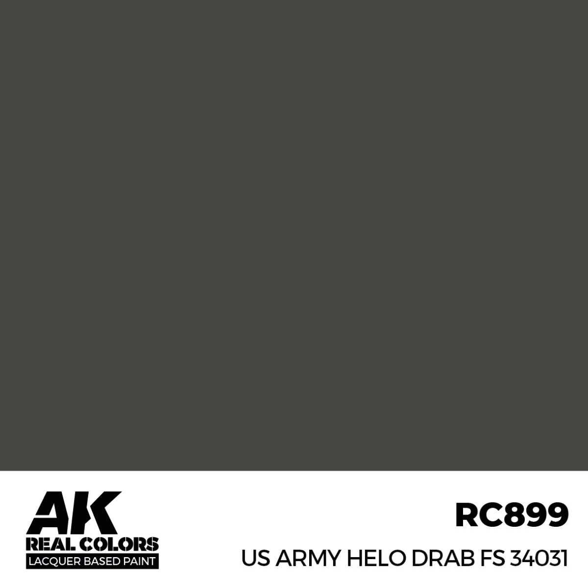AK Interactive RC899 US Army Helo Drab FS 34031 17 ml