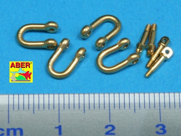 Aber R-13 Late model Shackle for Pz.Kpfw.VI Tiger Ausf.B x4pcs 1/35 – immagine 2