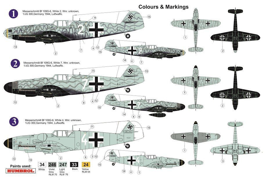 AZ Modèle AZ7627 Bf 109G-6 JG.300 1/72 – image 3