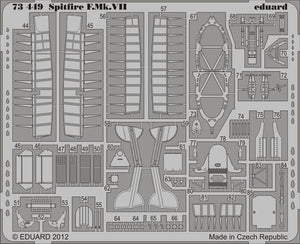 Eduard 73449 Spitfire F. Mk. VII 1/72 ITALERI – imagen 2