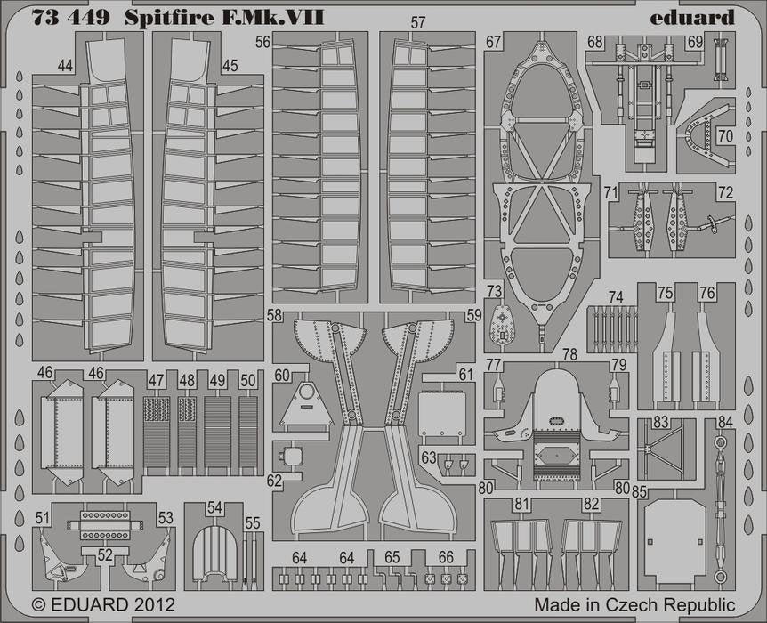 Eduard 73449 Spitfire F. Mk. VII 1/72 ITALERI – imagen 2