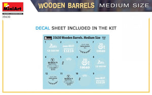 MiniArt 35630 Wooden Barrels. Medium Size 1/35 – imagen 3