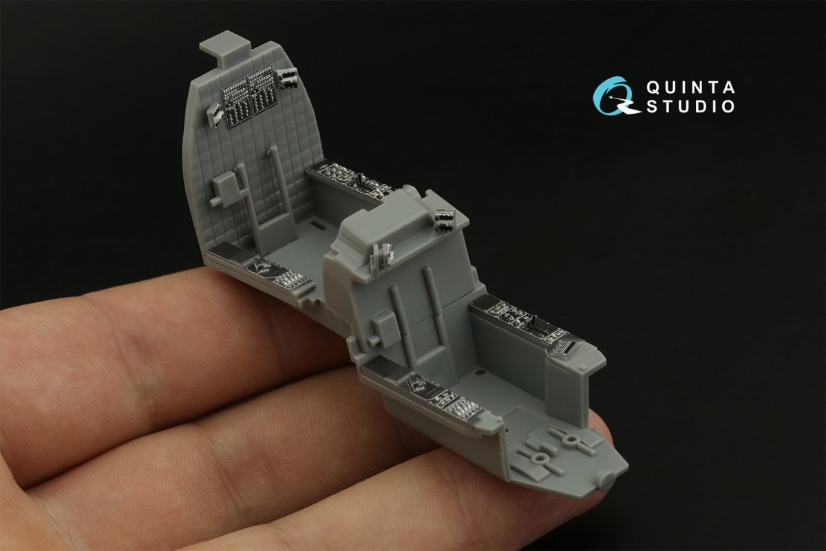 Quinta Studio QDS-48375 AH-64E 3D-Printed &amp;amp; coloured Interior on decal paper (Hasegawa) (Small version) 1/48 – imagen 8