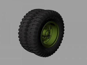 Roues de route pour camions Panzer Art RE35-529 M35 et M109 (Goodyear) 1/35 – image 3