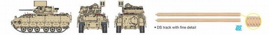 Dragon 7332 M6 Bradley Linebacker Air-Defence Vehicle 1/72 – imagen 9