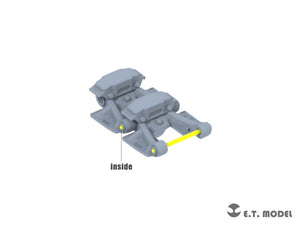 E.T. Model P35-066 WWII German Sd.kfz.250/Sd.kfz.10 Sprockets &amp;amp; Track links ( 3D Printed ) 1/35 – Bild 4