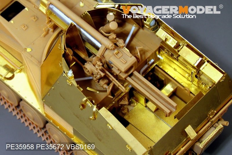 Voyager Model PE35958 WWII German self-propelled howitzer Wespe basic For TAMIYA 35200/35358 1/35 – immagine 17