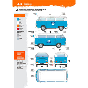 AK Interactive AK35033 T2 MODEL 1967 AIRPORT BUS 1/35 – imagen 18