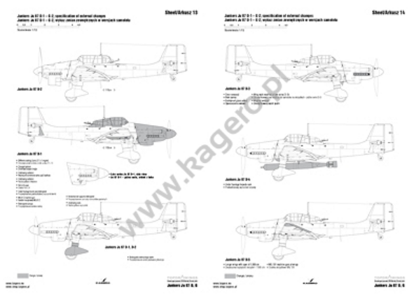 Kagero 7077 Junkers Ju 87 D, G EN/PL – image 4
