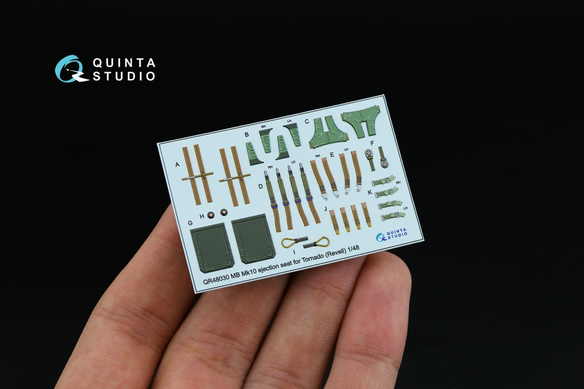 Quinta Studio QD+48058 Tornado F.3 3D-Printed &amp;amp; coloured Interior on decal paper (Revell) (with 3D-printed resin parts) 1/48 – imagen 7