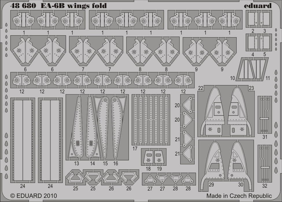Eduard 48680 EA-6B wing fold 1/48 Kinetic