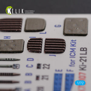 KELIK K72107 KI-21 interior 3D decals for ICM kit 1/72 – zdjęcie 9