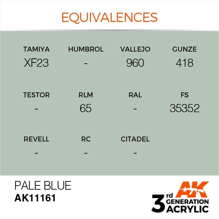 AK Interactive AK11161 PALE BLUE – STANDARD 17ml – image 3