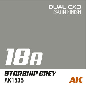 AK Interactive AK1562 DUAL EXO SET 18 – 18A STARSHIP GREY &amp;amp; 18B NCC GREY – zdjęcie 2