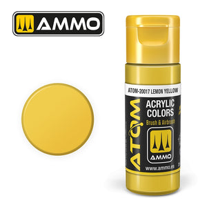 AMMO de Mig Jimenez 20017 ATOM COLOR Jaune Citron 20ml