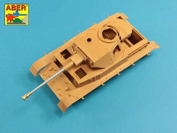 Aber 35L-237 75mm KwK40L/48 barrel with middle model muzzle brake for Germ.Pz.Kpfw.VI, Ausf.H 1/35 – immagine 3