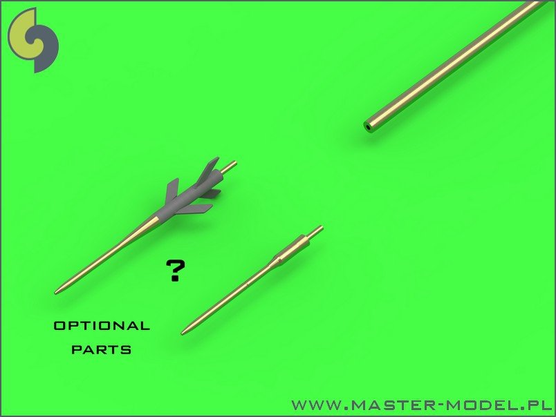 Master AM-48-120 Su-9 / Su-11 (Fishpot / Fishpot C) - Pilot Tubes and missile rails heads 1/48 – immagine 3
