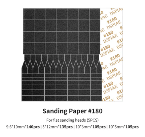 Papier abrasif DSPIAE MSP-ES01 grain 180 