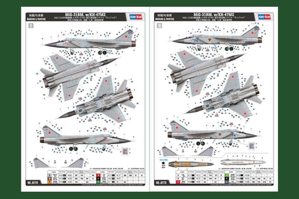 Hobby Boss 81770 MiG-31BM. w/KH-47M2 1/48 – Bild 3
