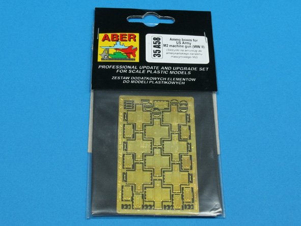 Aber 35A058 Skrzynki amunicyjne do Browninga M2 (IIWŚ) 1/35 – zdjęcie 3