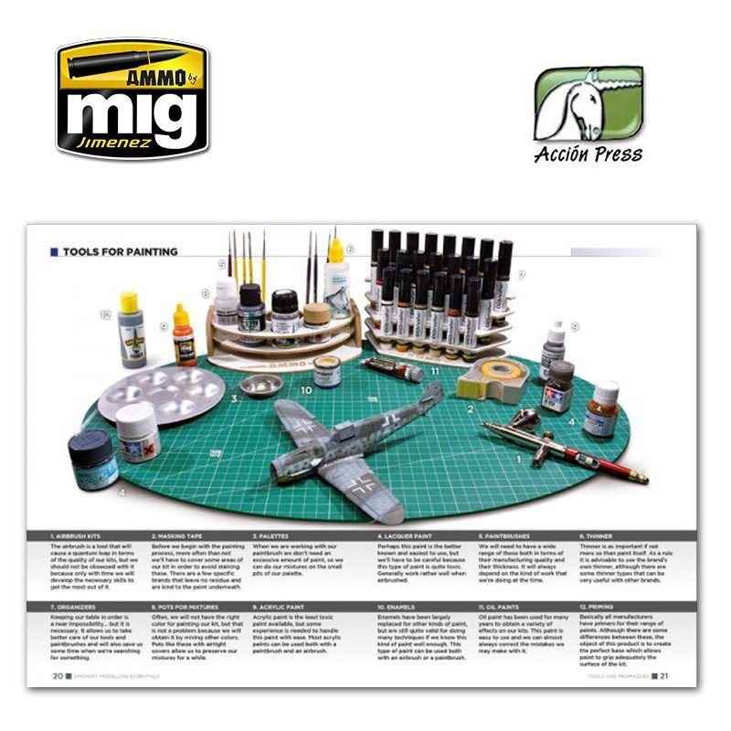 AMMO de Mig Jimenez EURO0014 ESSENTIELS DE MODÉLISATION D&amp;#39;AVIONS (Anglais) – image 3
