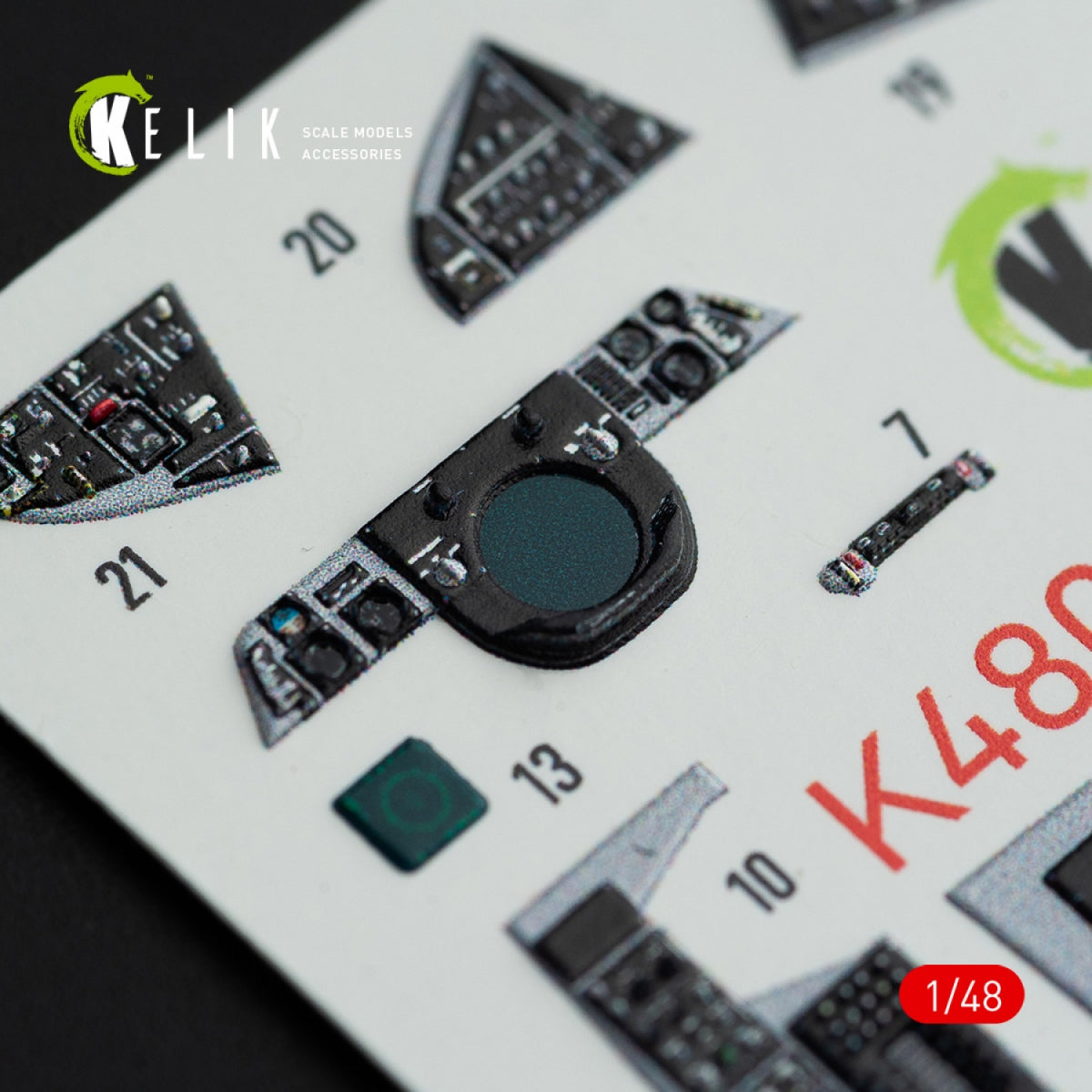 KELIK K48074 F-14A TOMCAT INTERIOR 3D DECALS FOR ITALERI KIT 1/48 – immagine 9
