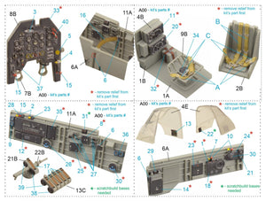 Quinta Studio QD48206 Ju 87B-2/R-2 3D-Printed &amp;amp; coloured Interior on decal paper ( Italeri ) 1/48 – imagen 2