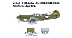 Italeri 2795 P-40 E/K KITTYHAWK 1/48 – zdjęcie 8