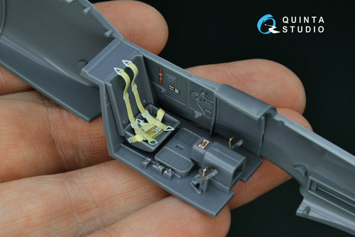 Quinta Studio QD48161 Bf 109G-10 3D-Printed &amp;amp; coloured Interior on decal paper (Eduard) 1/48 – imagen 4