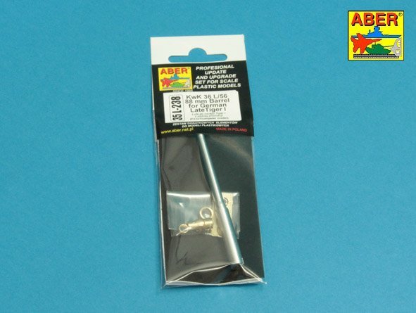 Aber 35L-238 KwK36/L56 88mm barrel for German lateTiger I 1/35 – imagen 12