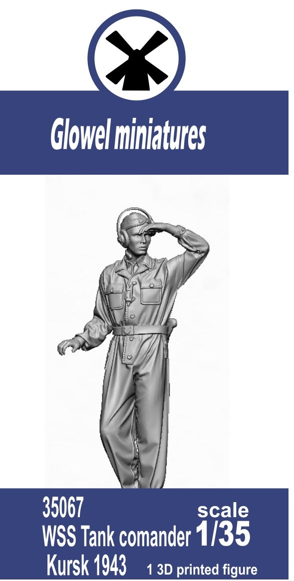 Glowel Miniatures 35067 WSS Tank comander Kursk 1943 (1 Figure, 3D Printed) 1/35