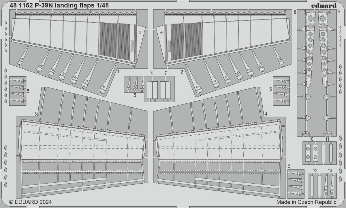 Eduard 481152 P-39N landing flaps ARMA HOBBY 1/48
