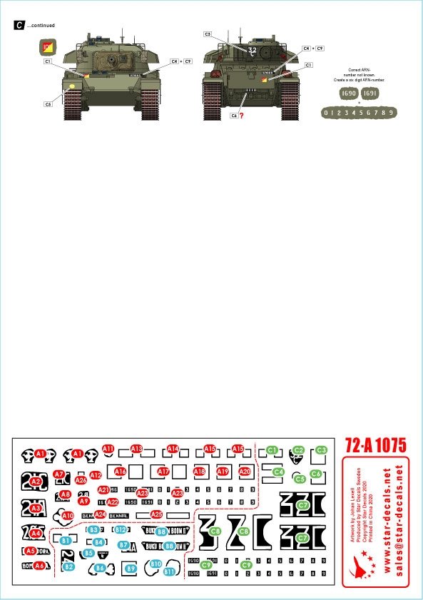 Star Decals 72-A1075 Australia in Vietnam # 1. Aussie Centurion Mk 5. 1/72 – imagen 2