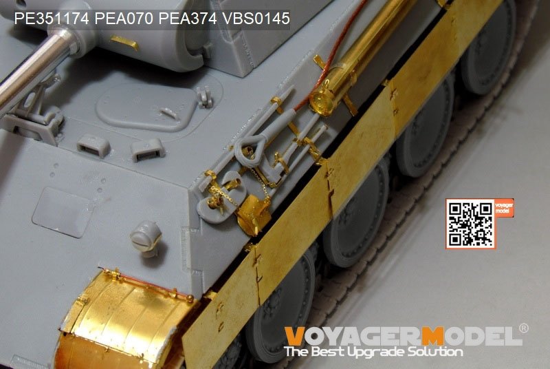 Voyager Model PE351174 WWII German Panther A early ver. Basic（For MENG TS-046）1/35 – immagine 7