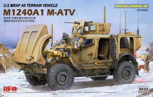 Maquette Rye Field 5032 Véhicule tout-terrain américain MRAP M1240A1 M-ATV avec intérieur complet, échelle 1/35