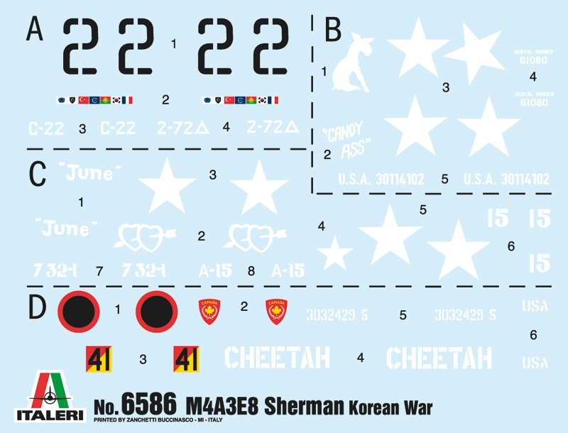Italeri 6586 Sherman M4A3E8 - Korean War 1/35 – image 3