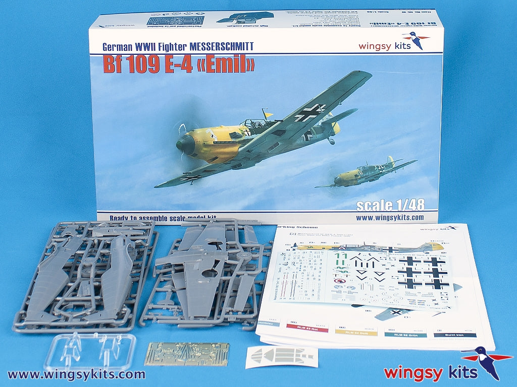 Wingsy Kits D5-10 German WWII Fighter MESSERSCHMITT Bf 109 E-4 1/48 – imagen 2