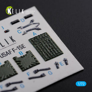 KELIK K72111 F-15E interior 3D decals for Academy kit 1/72 – immagine 10