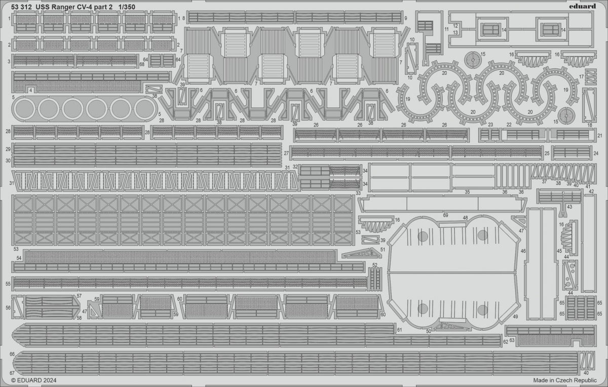 Eduard BIG5374 USS Ranger CV-4 TRUMPETER 1/350 – imagen 2