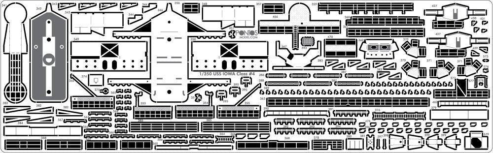 Pontos 35007F1 USS BB-61 Iowa 1984 Detail Up Set 1/350 – Bild 10