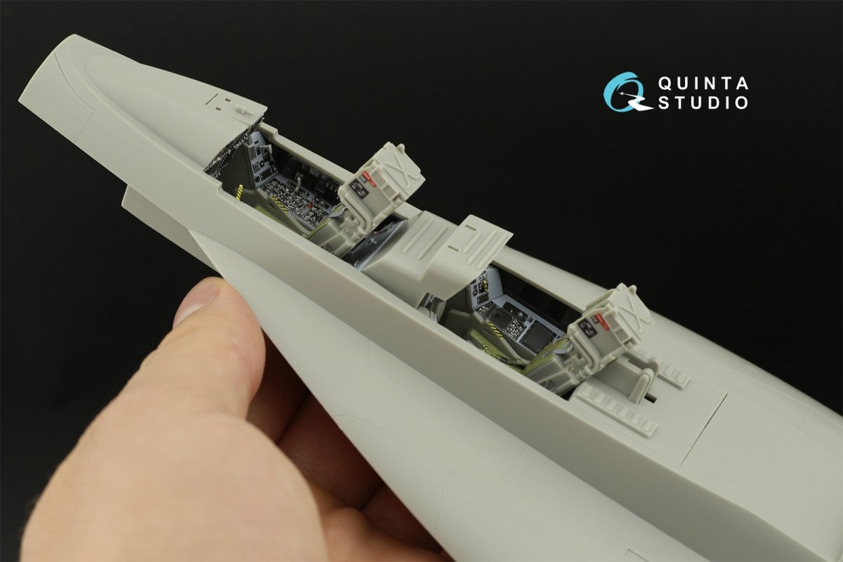 Quinta Studio QD32123 F/A-18F early 3D-Printed &amp;amp; coloured Interior on decal paper (Trumpeter) 1/32 – imagen 13