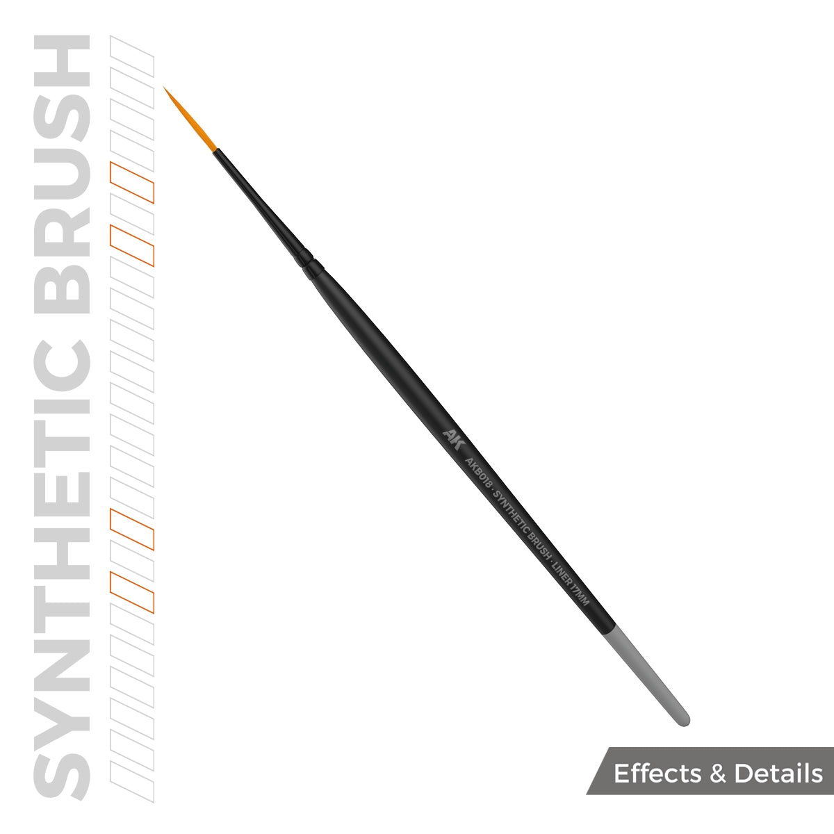 AK Interactive AKB018 AK SYNTHETIC BRUSH – LINER 17mm – imagen 3